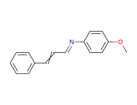 Molecular Structure of 22835-33-2 ((4-Methoxy-phenyl)-[(E)-3-phenyl-prop-2-en-(E)-ylidene]-amine)