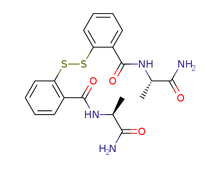 Molecular Structure of 449775-52-4 (N,N'-(2,2'-dithiobisbenzoyl)-bis-L-alaninamide)