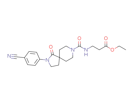 3-{[2-(4-cyanophenyl)-1-oxo-2,8-diazaspiro[4.5]decane-8-carbonyl]amino}propionic acid ethyl ester