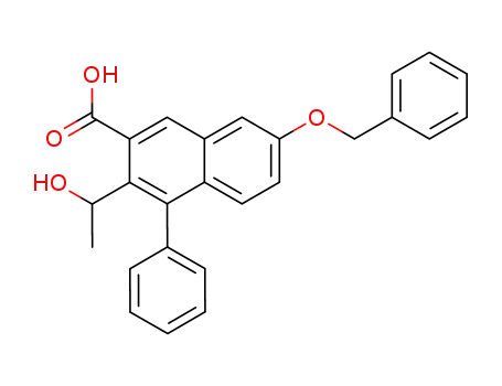 7-Benzyloxy-3-(1-hydroxyethyl)-4-phenyl-2-naphthoic acid