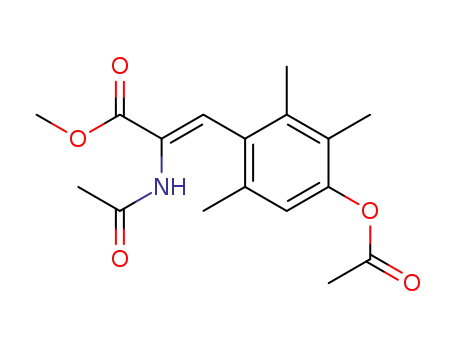 2-Propenoic acid,
2-(acetylamino)-3-[4-(acetyloxy)-2,3,6-trimethylphenyl]-, methyl ester,
(2Z)-