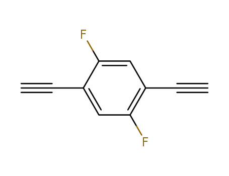 Molecular Structure of 156016-23-8 (Benzene, 1,4-diethynyl-2,5-difluoro- (9CI))