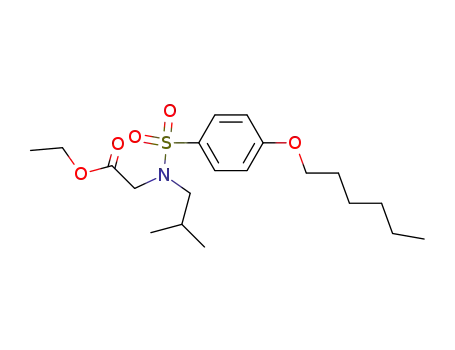 Glycine, N-[[4-(hexyloxy)phenyl]sulfonyl]-N-(2-methylpropyl)-, ethyl ester