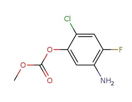 Molecular Structure of 110957-08-9 (Carbonic acid, 5-amino-2-chloro-4-fluorophenyl methyl ester)