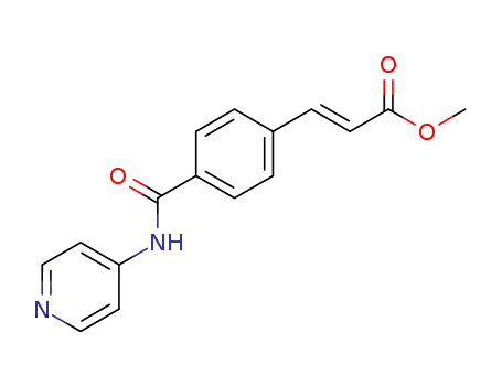 2-Propenoic acid, 3-[4-[(4-pyridinylamino)carbonyl]phenyl]-, methyl
ester, (2E)-
