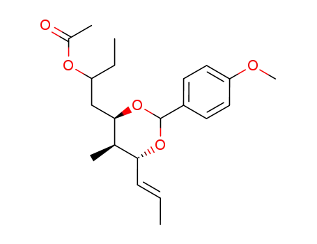 Acetic acid 1-[(4R,5S,6R)-2-(4-methoxy-phenyl)-5-methyl-6-((E)-propenyl)-[1,3]dioxan-4-ylmethyl]-propyl ester