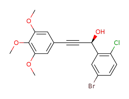 (S)-1-(5-bromo-2-chlorophenyl)-3-(3,4,5-trimethoxyphenyl)prop-2-yn-1-ol