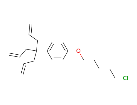 1-(5-chloro-pentyloxy)-4-(1,1-diallyl-but-3-enyl)-benzene