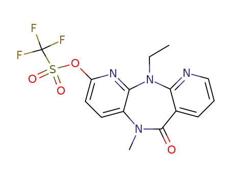 5,11-dihydro-11-ethyl-5-methyl-2-<<(trifluoromethyl)-sulfonyl>oxy>-6H-dipyrido<3,2-b:2',3'-e><1,4>diazepin-6-one