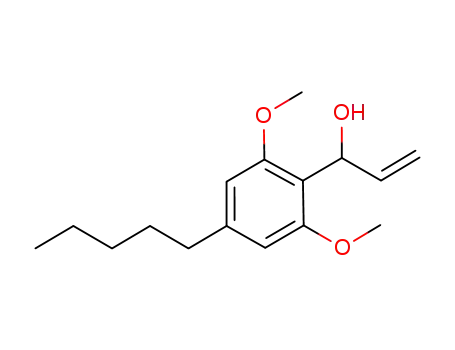 Molecular Structure of 930597-99-2 (1-(2,6-dimethoxy-4-pentylphenyl)prop-2-en-1-ol)