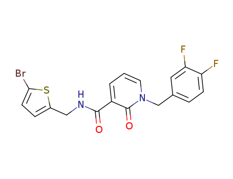 N-((5-Bromothiophen-2-yl)methyl)-1-(3,4-difluorobenzyl)-2-oxo-1,2-dihydropyridine-3-carboxamide