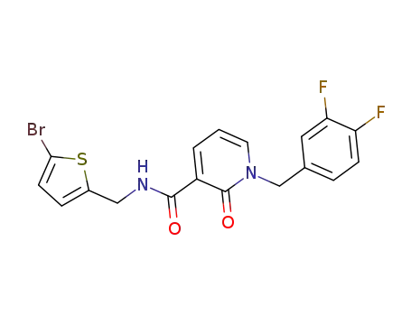 3-PyridinecarboxaMide, N-[(5-broMo-2-thienyl)Methyl]-1-[(3,4-difluorophenyl)Methyl]-1,2-dihydro-2-oxo-