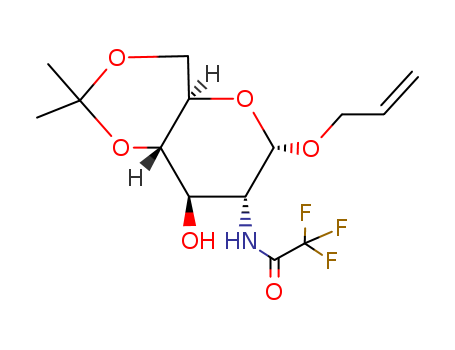 Allyl 2-deoxy-4,6-O-isopropylidene-2-(trifluoroacetamido)-α-D-glucopyranoside
