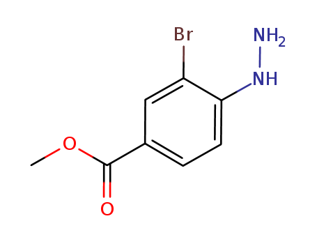3-Bromo-4-hydrazino-benzoic acid methyl ester
