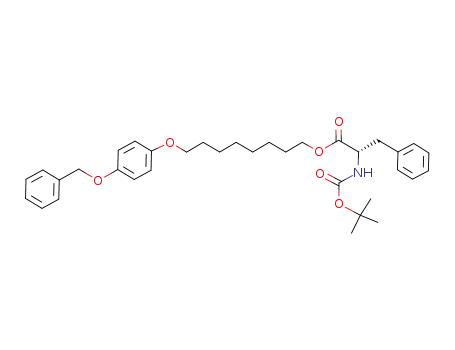 8-(4-benzyloxyphenoxy)-1-octyl 2-(N-tert-butoxycarbonylamino)-3-phenylpropionate
