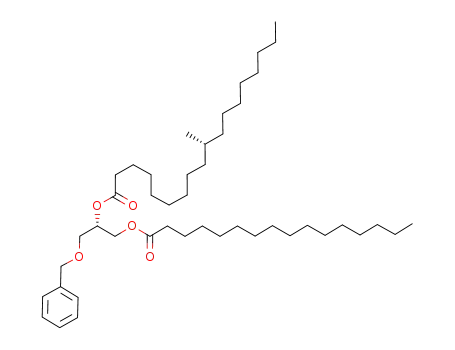 3-O-benzyl-2-O-((R)-10-methyloctadecanoyl)-1-O-palmitoyl-sn-glycerol