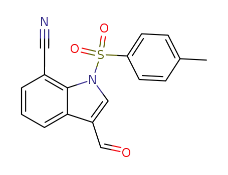 3-formyl-1-(4-toluenesulfonyl)-1H-indole-7-carbonitrile