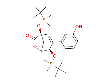 (1R,3R,4R)-1,4-bis(tert-butyldimethylsilyloxy)-5-(3-hydroxyphenyl)cyclohex-5-ene-1,3-carbolactone