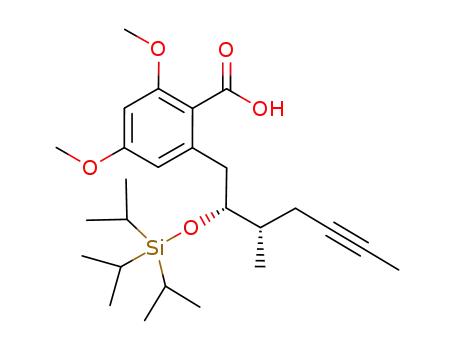 2,4-dimethoxy-6-{(2R,3S)-3-methyl-2-[(triisopropylsilyl)oxy]hept-5-ynyl}benzoic acid