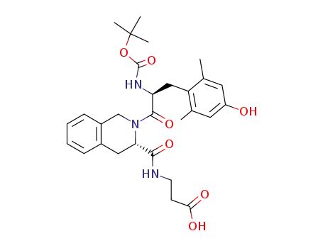 3-({(S)-2-[(S)-2-tert-Butoxycarbonylamino-3-(4-hydroxy-2,6-dimethyl-phenyl)-propionyl]-1,2,3,4-tetrahydro-isoquinoline-3-carbonyl}-amino)-propionic acid