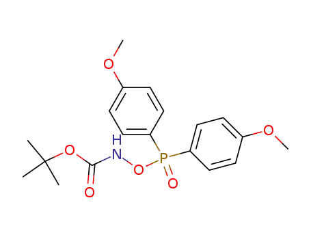 Molecular Structure of 619333-95-8 (O-[BIS(4-METHOXYPHENYL)PHOSPHINYL]-N-(TERT-BUTOXYCARBONYL)HYDROXYLAMINE)