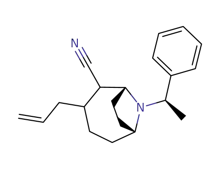 (1R,6R)-3-allyl-9-[(R)-1-phenylethyl]-9-azabicyclo[4.2.1]nonane-2-carbonitrile