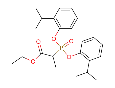 Propanoic acid, 2-[bis[2-(1-methylethyl)phenoxy]phosphinyl]-, ethyl
ester