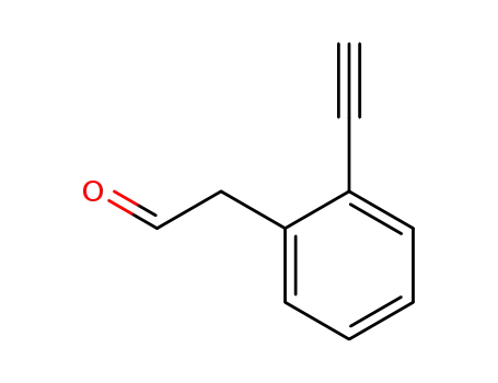 Molecular Structure of 28362-78-9 (Benzeneacetaldehyde, 2-ethynyl-)