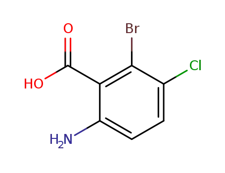Molecular Structure of 65971-76-8 (2-BROMO-3-CHLORO-6-AMINO BENZOIC ACID)