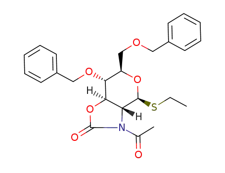 ethyl 2-acetamido-4,6-di-O-benzyl-2,3-N,O-carbonyl-2-deoxy-1-thio-β-D-glucopyranoside