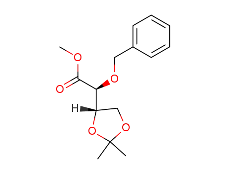 (2S)-benzyloxy-[(4S)-2,2-dimethyl-[1,3]dioxolan-4-yl]-acetic acid methyl ester
