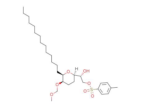 (1'R,2R,3R,6R)-6-(1'-hydroxy-2'-p-toluenesulfonyloxy-ethyl)-3-methoxy-methoxy-2-tetradecyl-tetrahydropyran