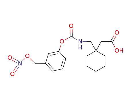 1-[3-(nitrooxymethyl)phenoxycarbonylaminomethyl]cyclohexaneacetic acid (XXIIIA)