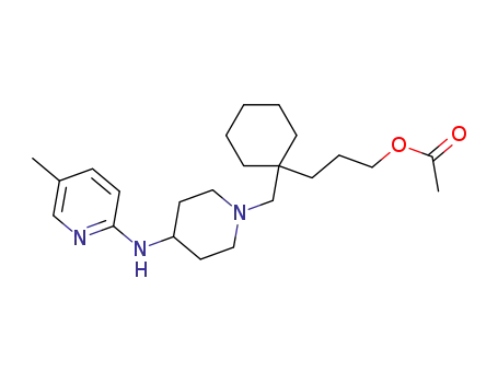 3-[1-[4-(5-methylpyridin-2-ylamino)piperidin-1-yl]methylcyclohexyl]propyl acetate