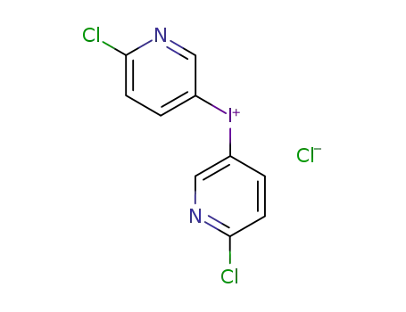 Molecular Structure of 868528-86-3 (bis(6-chloropyridin-3-yl)iodonium chloride)