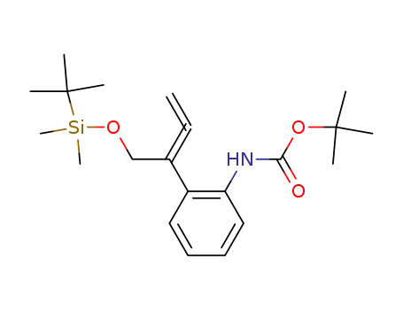 Carbamic acid,
[2-[1-[[[(1,1-dimethylethyl)dimethylsilyl]oxy]methyl]-1,2-propadienyl]phen
yl]-, 1,1-dimethylethyl ester