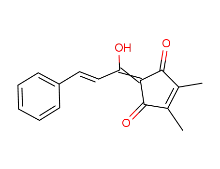 4-Cyclopentene-1,3-dione,
2-[(2E)-1-hydroxy-3-phenyl-2-propen-1-ylidene]-4,5-dimethyl-