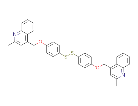 4-(2-methylquinolin-4-ylmethyloxy)thiophenol disulphide