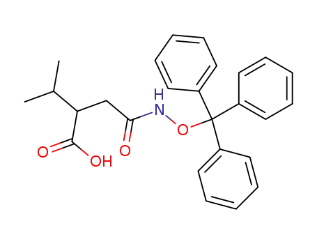 2-isopropyl-4-oxo-4-(trityloxyamino)butanoic acid