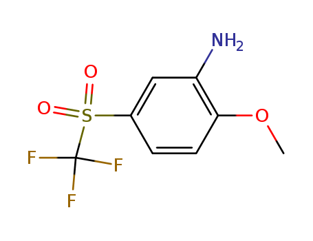 Benzenamine, 2-methoxy-5-[(trifluoromethyl)sulfonyl]-