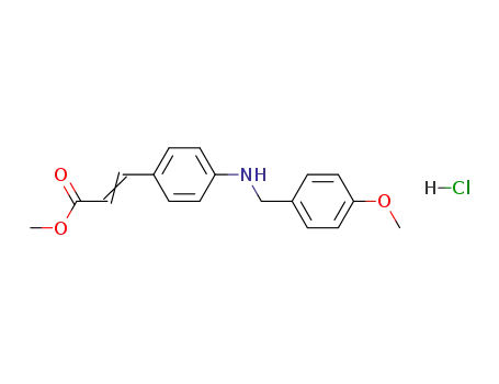 2-Propenoic acid, 3-[4-[[(4-methoxyphenyl)methyl]amino]phenyl]-,
methyl ester, hydrochloride