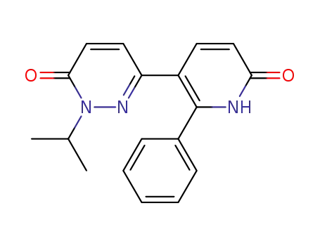 3(2H)-Pyridazinone,6-(1,6-dihydro-6-oxo-2-phenyl-3-pyridinyl)-2-(1-methylethyl)-