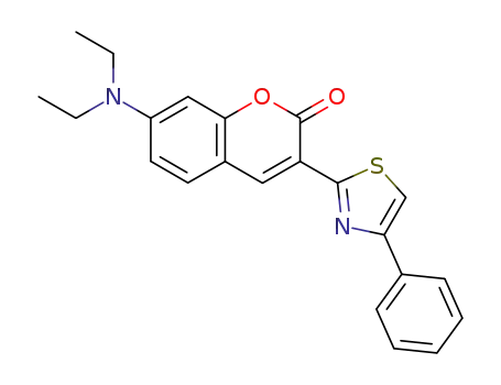 2H-1-Benzopyran-2-one, 7-(diethylamino)-3-(4-phenyl-2-thiazolyl)-