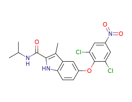 5-(2,6-dichloro-4-nitro-phenoxy)-3-methyl-1H-indole-2-carboxylic acid isopropylamide