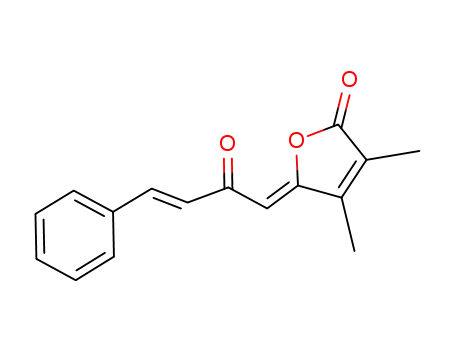 2(5H)-Furanone,
3,4-dimethyl-5-[(3E)-2-oxo-4-phenyl-3-buten-1-ylidene]-, (5Z)-