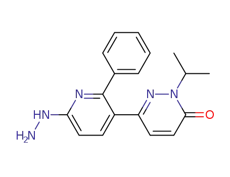3(2H)-Pyridazinone,6-(6-hydrazino-2-phenyl-3-pyridinyl)-2-(1-methylethyl)-