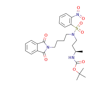 Carbamic acid,
[(1R)-3-[[4-(1,3-dihydro-1,3-dioxo-2H-isoindol-2-yl)butyl][(2-nitrophenyl)
sulfonyl]amino]-1-methylpropyl]-, 1,1-dimethylethyl ester