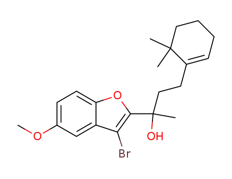 2-(3-bromo-5-methoxy-benzofuran-2-yl)-4-(6,6-dimethyl-cyclohex-1-enyl)-butan-2-ol