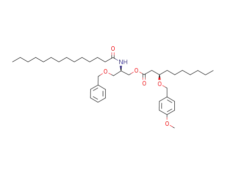 Decanoic acid, 3-[(4-methoxyphenyl)methoxy]-,
(2R)-2-[(1-oxotetradecyl)amino]-3-(phenylmethoxy)propyl ester, (3R)-