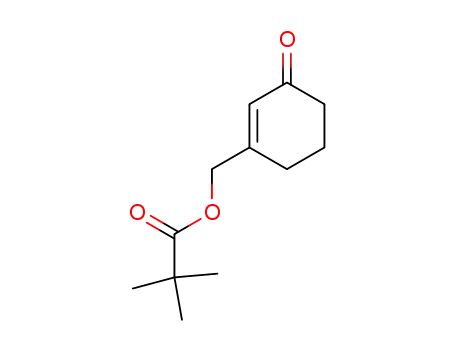 Molecular Structure of 123290-35-7 (Propanoic acid, 2,2-dimethyl-, (3-oxo-1-cyclohexen-1-yl)methyl ester)